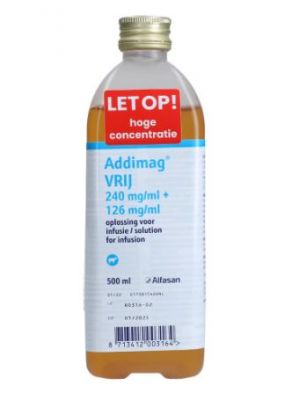 Addimag Plus | Glucamagnesium | Infuus | 500 ml | reg.nl 130342